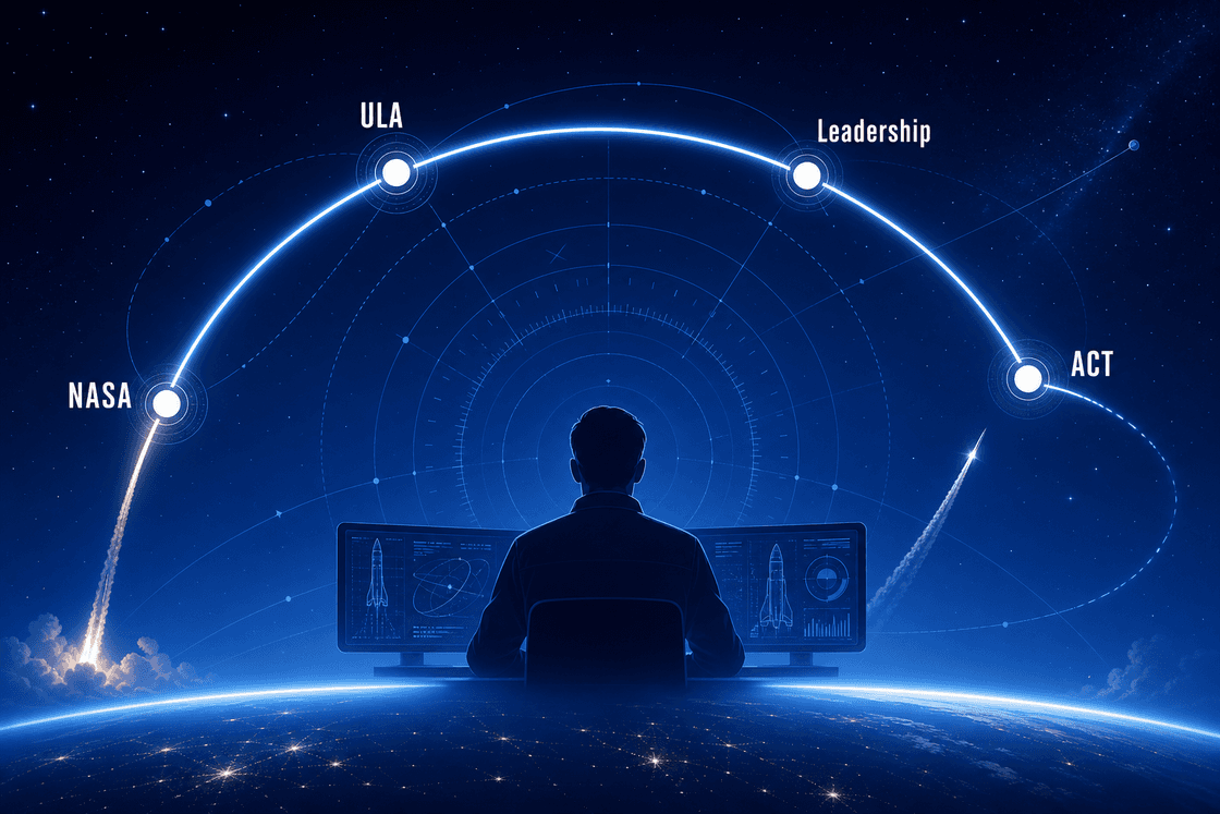 Career arc from NASA Engineer through Rocket Engineer and Engineering Leader to Mentor